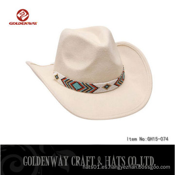 2016 Sombrero de vaquero de fieltro de lana de los nuevos hombres calientes del producto